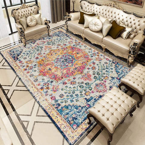 Print Area Rug Classic Persian Pattern Carpet